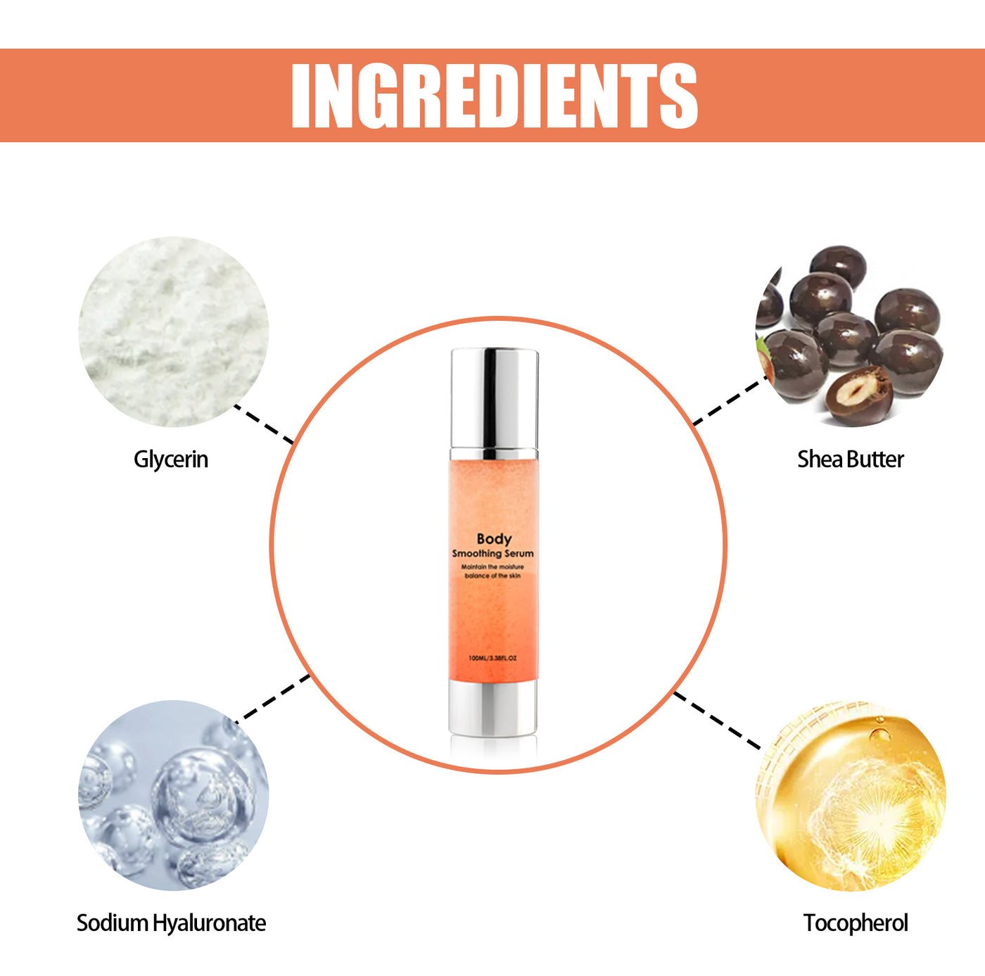 Smooth Body Beauty Serum, Moisturizing And Brightening Skin Care Solution