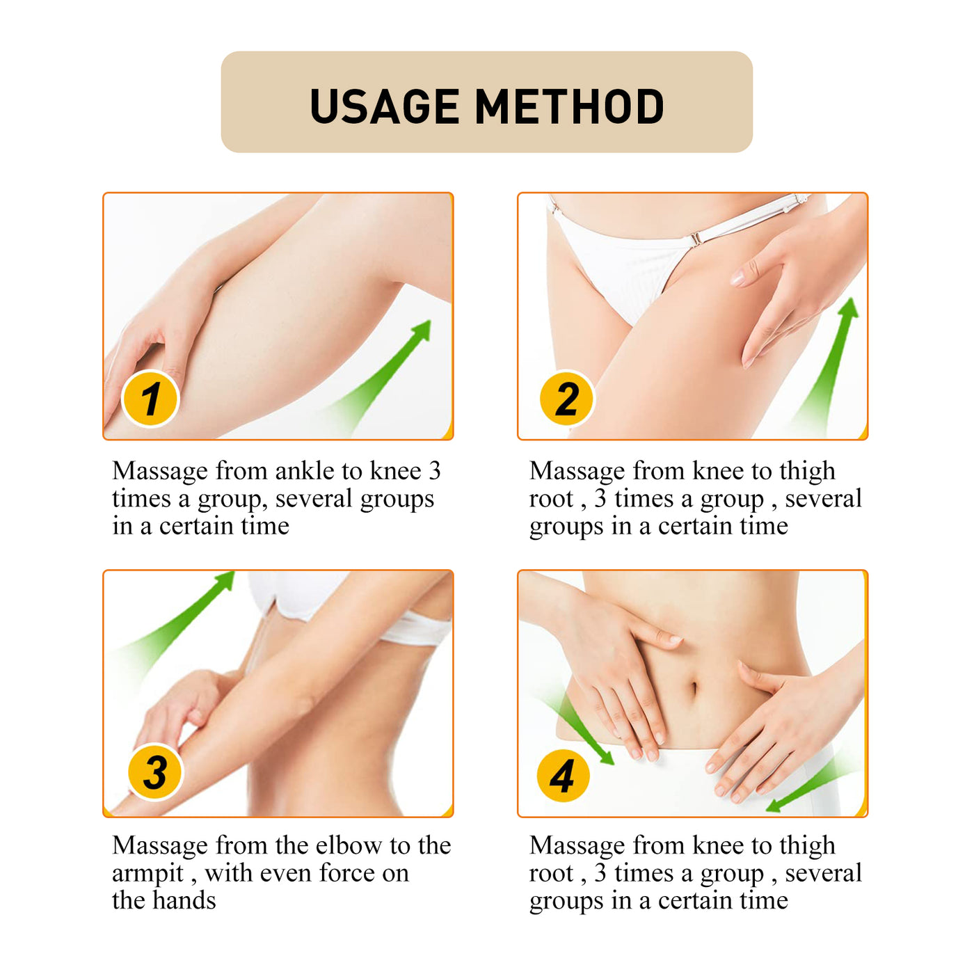 EELHOE Body Care Cream Massage Firming Skin Arms Thighs Body Beauty Beauty Slimming Cream